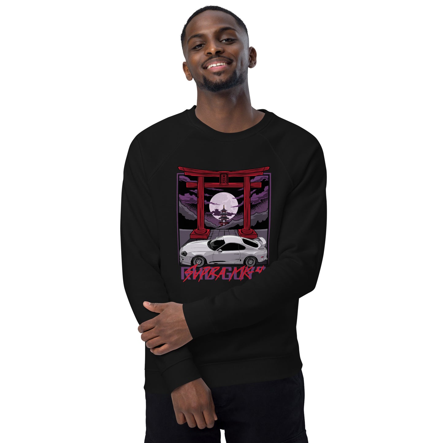 MK4 Unisex organic raglan sweatshirt