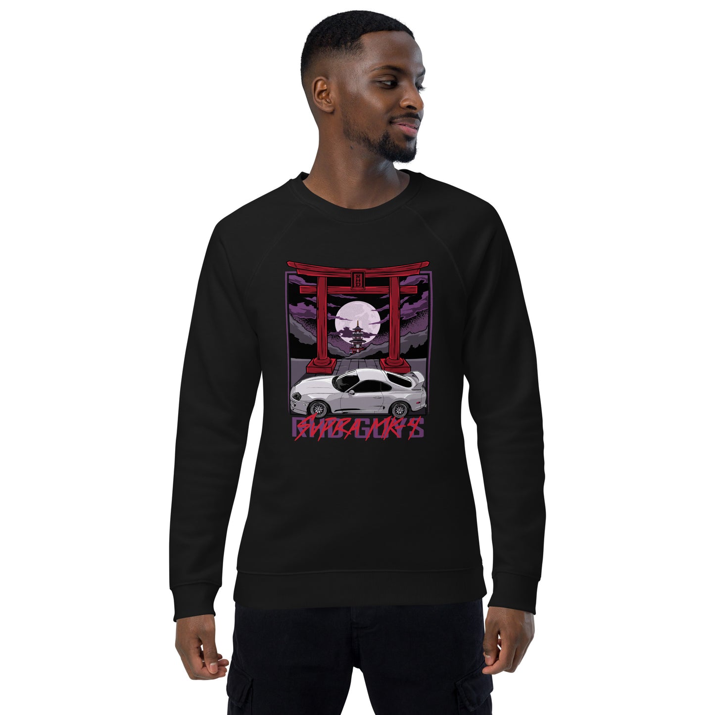 MK4 Unisex organic raglan sweatshirt