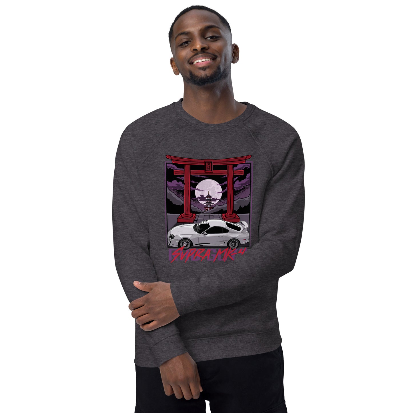 MK4 Unisex organic raglan sweatshirt