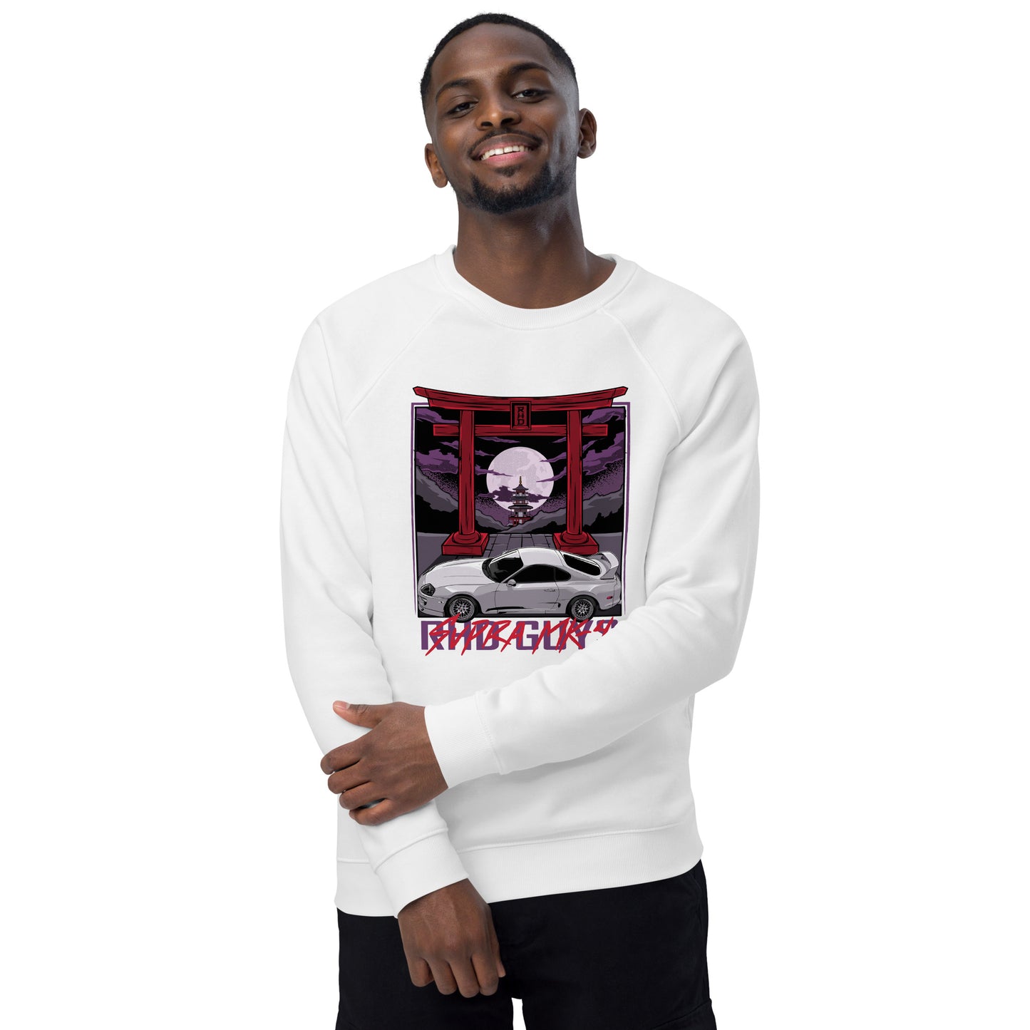MK4 Unisex organic raglan sweatshirt