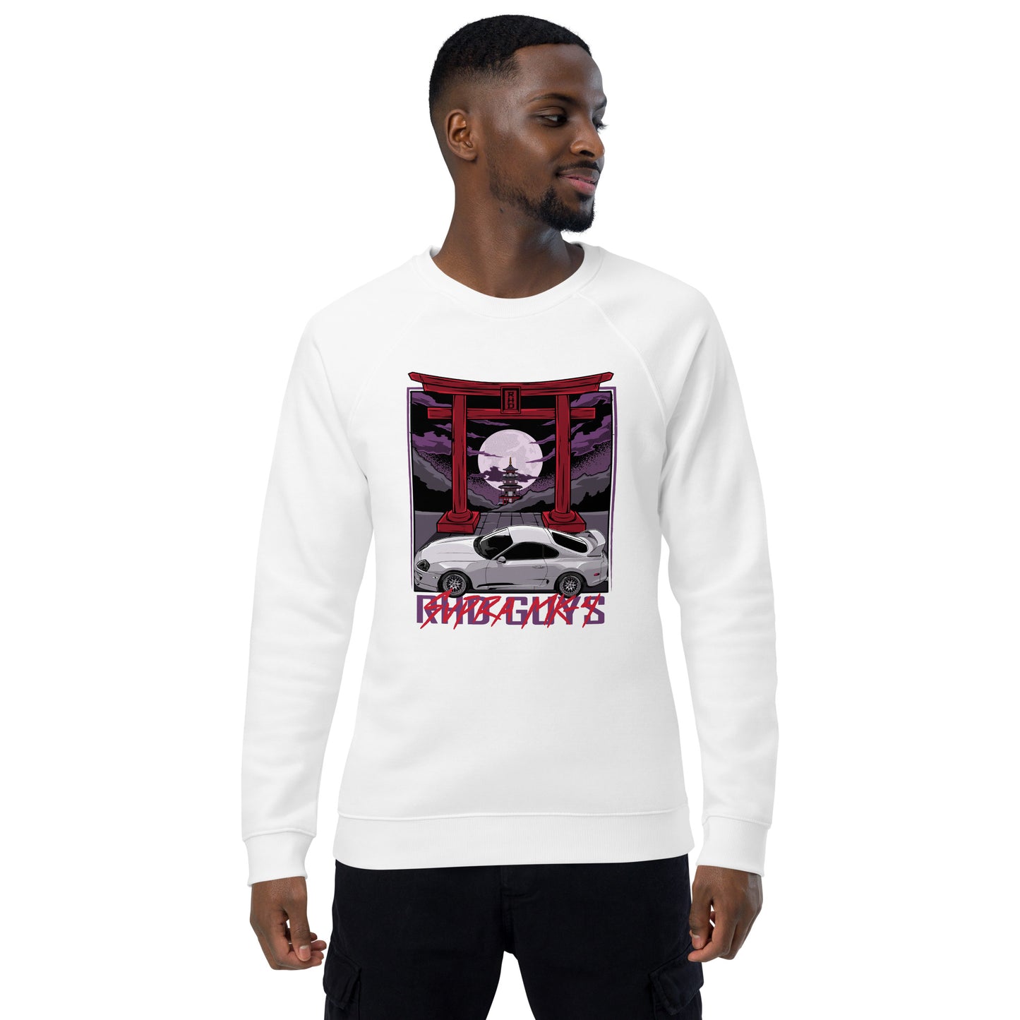 MK4 Unisex organic raglan sweatshirt