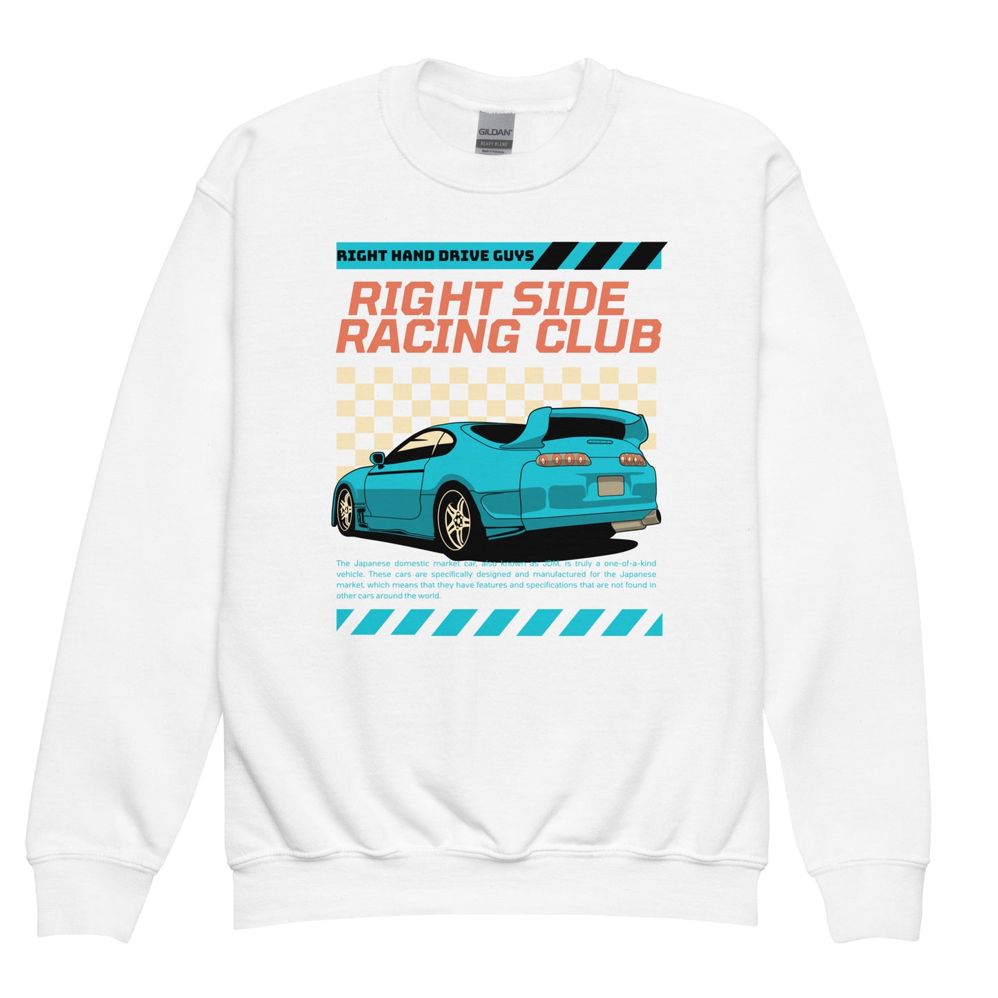Right Side Racing Youth crewneck sweatshirt