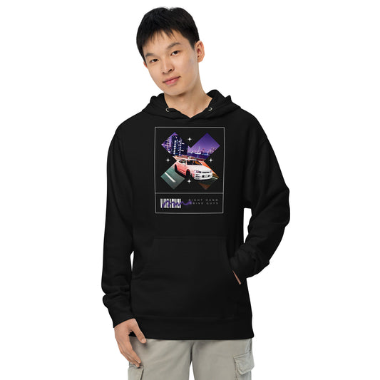 R34 in Tokyo Unisex midweight hoodie