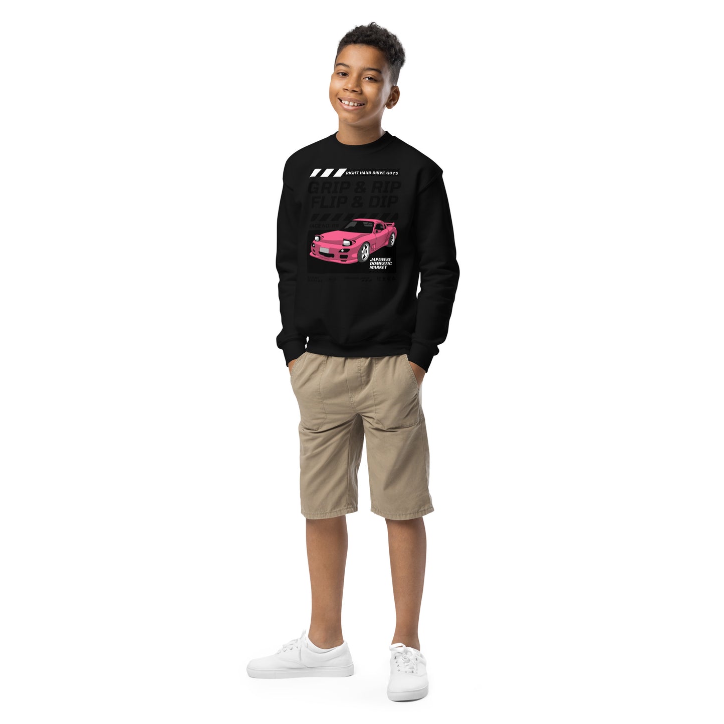 RX7 Youth crewneck sweatshirt
