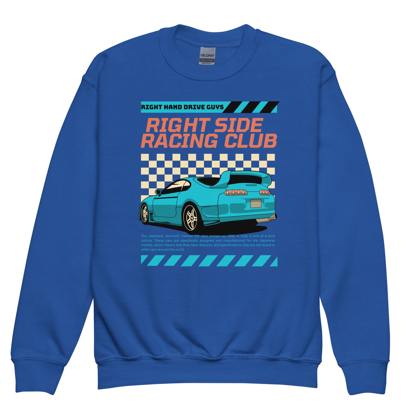 Right Side Racing Youth crewneck sweatshirt